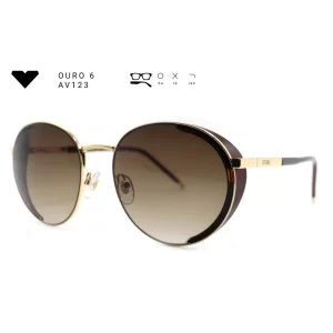 ouro 6 av123 armacao oculos de sol feminino milano vizzano otica vision dor aracaju
