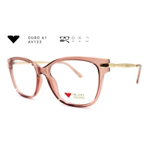 ouro 61 av123 armacao oculos de grau feminino milano vizzano otica vision dor aracaju