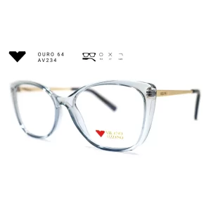 ouro 64 av234 armacao oculos de grau feminino milano vizzano otica vision dor aracaju