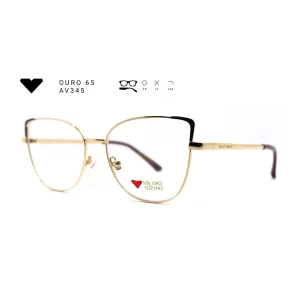 ouro 65 av345 armacao oculos de grau feminino milano vizzano otica vision dor aracaju