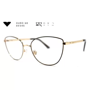 ouro 68 av345 armacao oculos de grau feminino milano vizzano otica vision dor aracaju