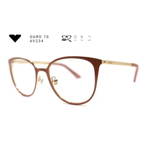 ouro 70 av234 armacao oculos de grau feminino milano vizzano otica vision dor aracaju