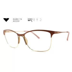 ouro 74 av234 armacao oculos de grau feminino milano vizzano otica vision dor aracaju