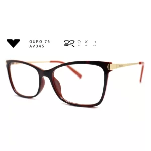 ouro 76 av345 armacao oculos de grau feminino milano vizzano otica vision dor aracaju