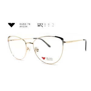ouro 78 av234 armacao oculos de grau feminino milano vizzano otica vision dor aracaju