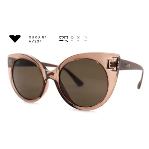 ouro 81 av234 armacao oculos de sol feminino milano vizzano otica vision dor aracaju