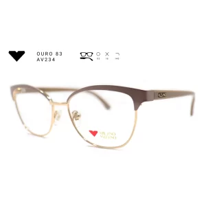 ouro 83 av234 armacao oculos de grau feminino milano vizzano otica vision dor aracaju