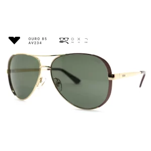 ouro 85 av234 armacao oculos de sol feminino milano vizzano otica vision dor aracaju
