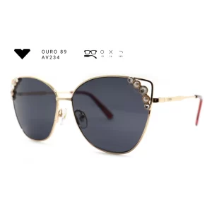 ouro 89 av234 armacao oculos de sol feminino milano vizzano otica vision dor aracaju