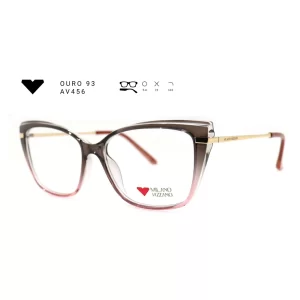 ouro 93 av456 armacao oculos de grau feminino milano vizzano otica vision dor aracaju