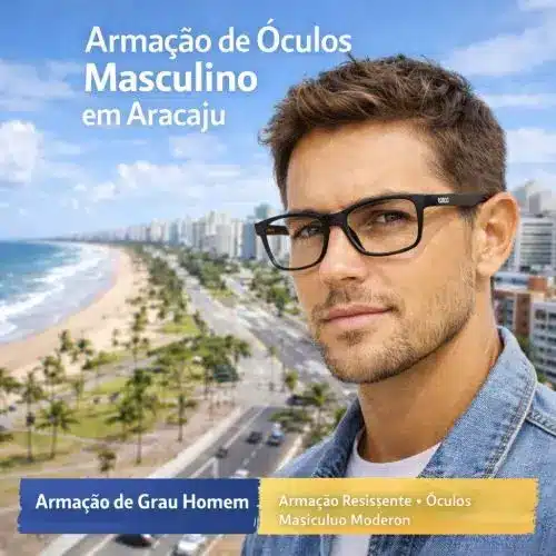 Armações de Óculos Masculino em Aracaju - Coleção Titanium e Carbono na Vision D'Or