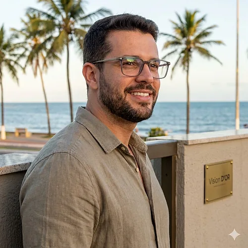 Modelo de Óculos de Grau Masculino em Aracaju - Coleção Vision D'Or Premium