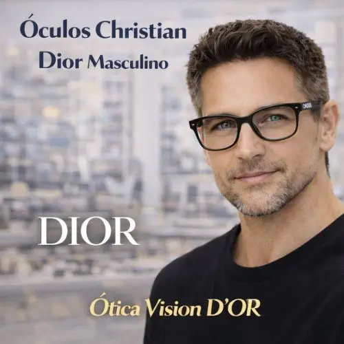 Guia Ótica Vision D'OR – Óculos de Grau e de Sol em Aracaju Óculos Christian Dior Masculino em Aracaju – Luxo de Autoridade e Visagismo Técnico
