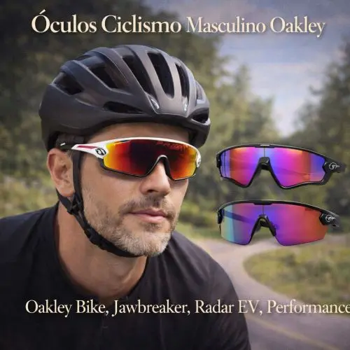Guia Ótica Vision D'OR – Óculos de Grau e de Sol em Aracaju Óculos Ciclismo Masculino Oakley em Aracaju – Performance Prizm™ e Originalidade