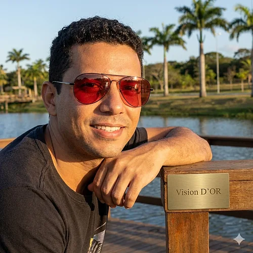 Guia Ótica Vision D'OR – Óculos de Grau e de Sol em Aracaju Óculos Com Lente Vermelha em Aracaju – Estilo Fashion e Proteção Certificada