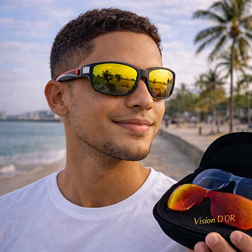 Guia Ótica Vision D'OR – Óculos de Grau e de Sol em Aracaju Óculos com Três Lentes em Aracaju – Versatilidade Esportiva e Troca Rápida