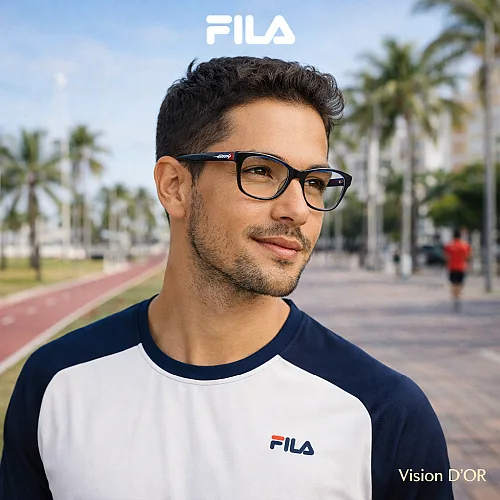 Armação de óculos de grau Fila original com tecnologia de aderência em Aracaju