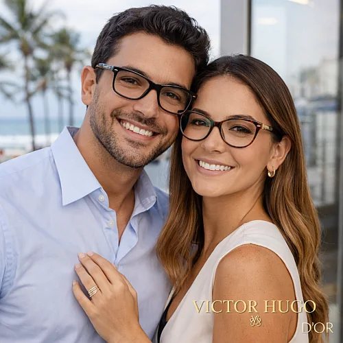 Guia Ótica Vision D'OR – Óculos de Grau e de Sol em Aracaju Óculos de Grau Victor Hugo em Aracaju – Elegância, Luxo e Visagismo Técnico