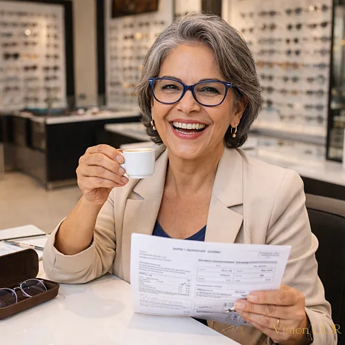 Pessoa solicitando orçamento de óculos de grau pelo WhatsApp com receita médica na Ótica Vision D'Or em Aracaju