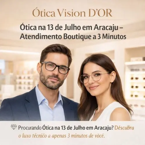 Ótica na 13 de Julho Aracaju - Vision D'Or Premium no Bairro São José