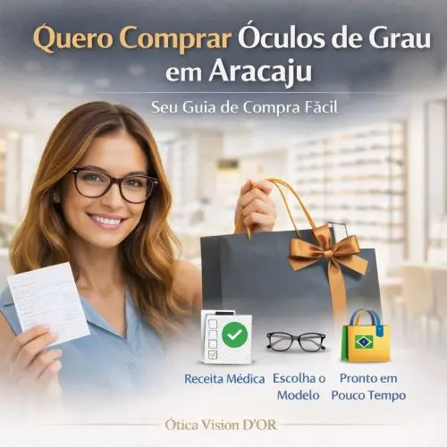 Comprar óculos em Aracaju na Ótica Vision D'Or - Seleção premium de armações e atendimento especializado.
