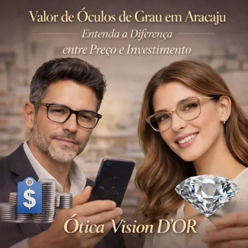 Análise de valor de óculos de grau em Aracaju na Ótica Vision D'Or - Diferença entre preço e qualidade.