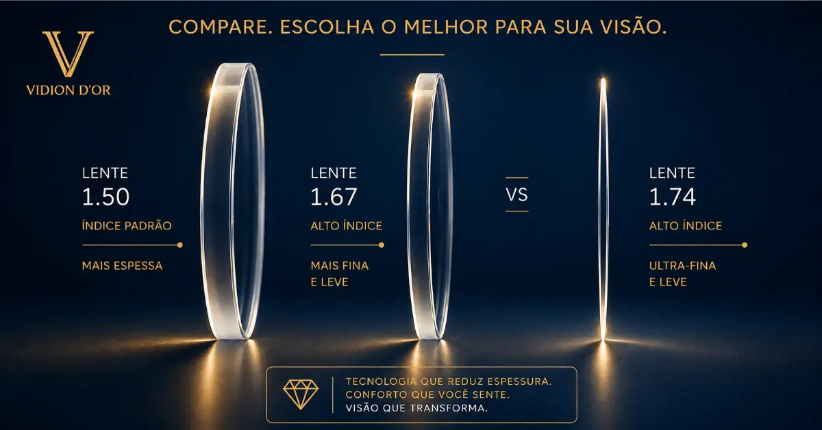 Guia Ótica Vision D'OR – Óculos de Grau e de Sol em Aracaju Ofertas Lentes Finas para Alto Grau em Aracaju: Estética e Leveza