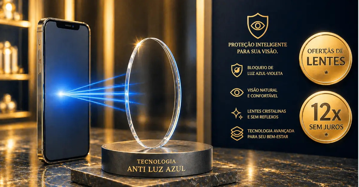 Guia Ótica Vision D'OR – Óculos de Grau e de Sol em Aracaju Oferta Lentes Filtro de Luz Azul em Aracaju: Proteção Digital
