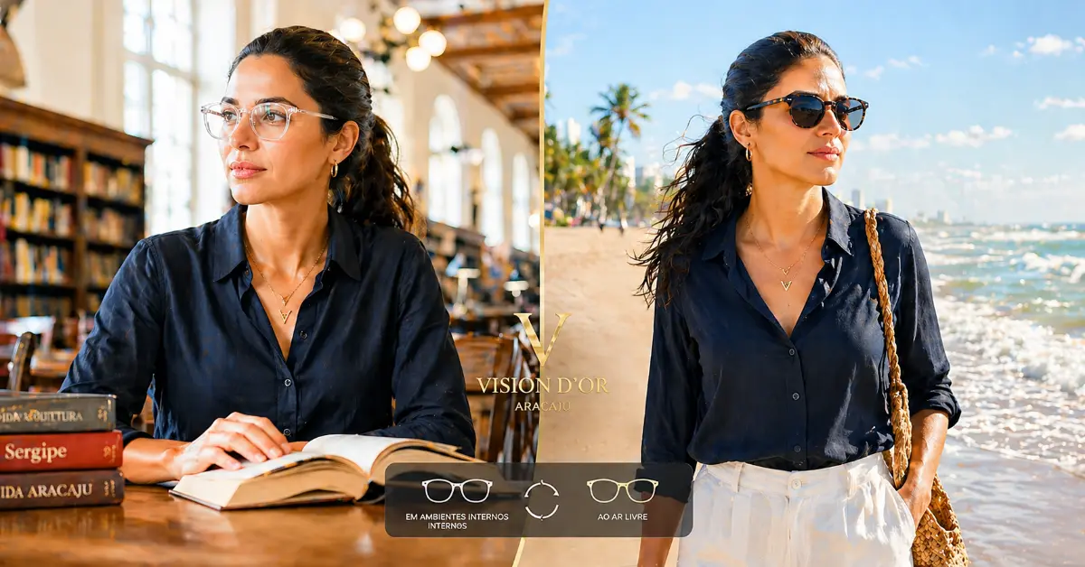 Guia Ótica Vision D'OR – Óculos de Grau e de Sol em Aracaju Ofertas Lentes Transitions em Aracaju: Conforto em Qualquer Luz