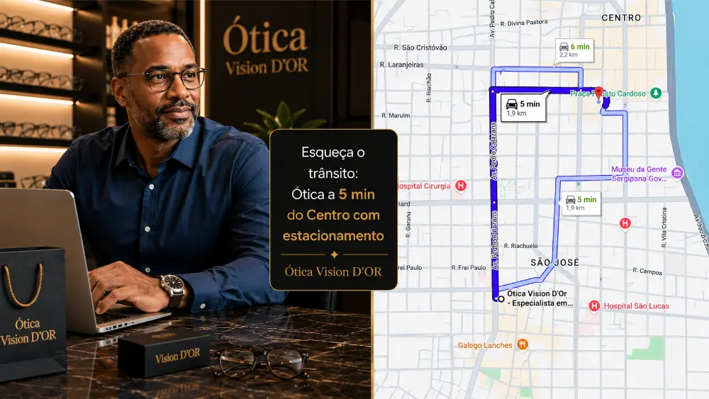 Guia Ótica Vision D'OR – Óculos de Grau e de Sol em Aracaju Ótica no Centro? A Vision D’Or Está a Apenas 5 Minutos