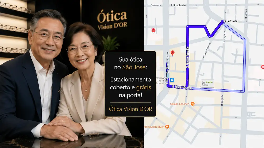Guia Ótica Vision D'OR – Óculos de Grau e de Sol em Aracaju Ótica no Bairro São José? A Vision D’Or a Apenas 2 Minutos
