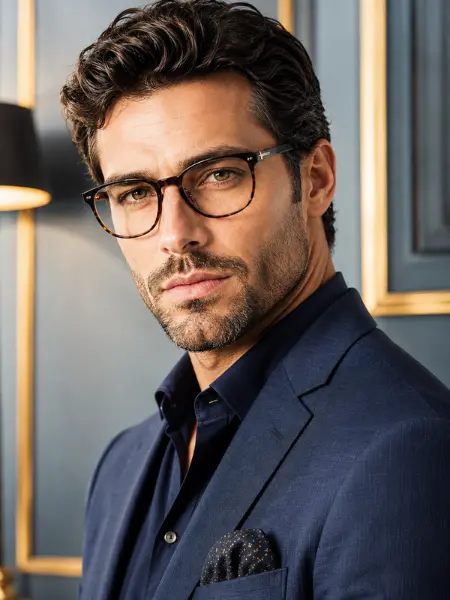 Óculos de grau masculinos com design sofisticado em Aracaju