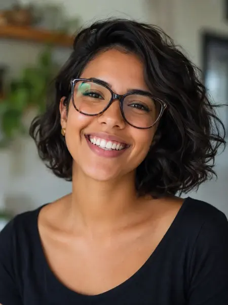 Cliente satisfeita da Ótica Vision D'OR
