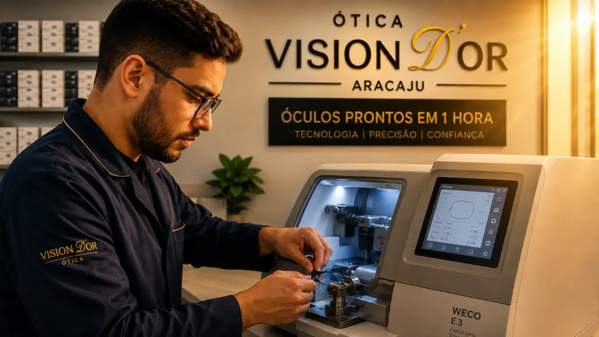 Óculos Pronto em 1 Hora em Aracaju | Entrega Rápida